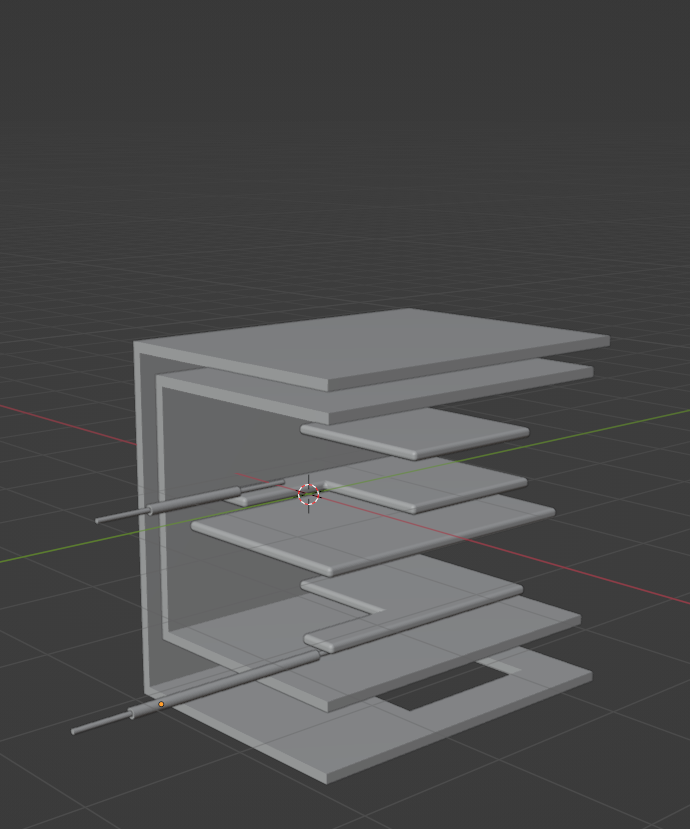 3D Blender model of a wearable ultrasound sensor